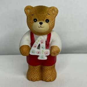 Lucy & Me 4th Birthday Bear- Lucy Rigg ENESCO 1984 Vintage